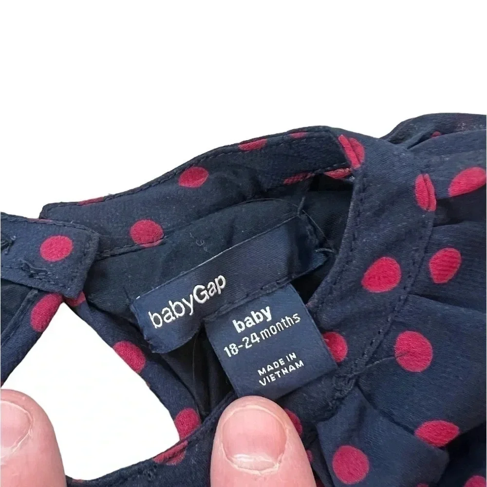Gap Polka Dot Accordion Dress size 18 months to 24 months